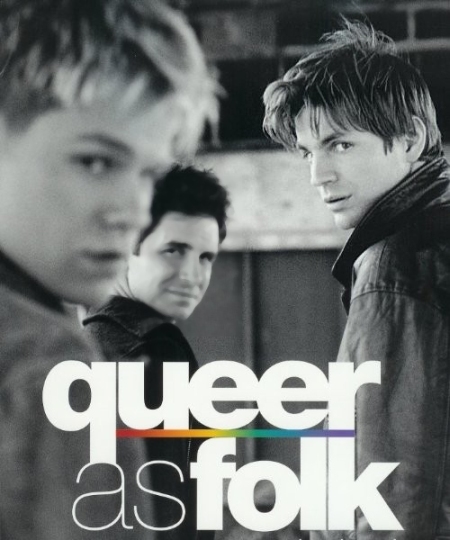 Brian Kinney [a direita] em Queer as Folk